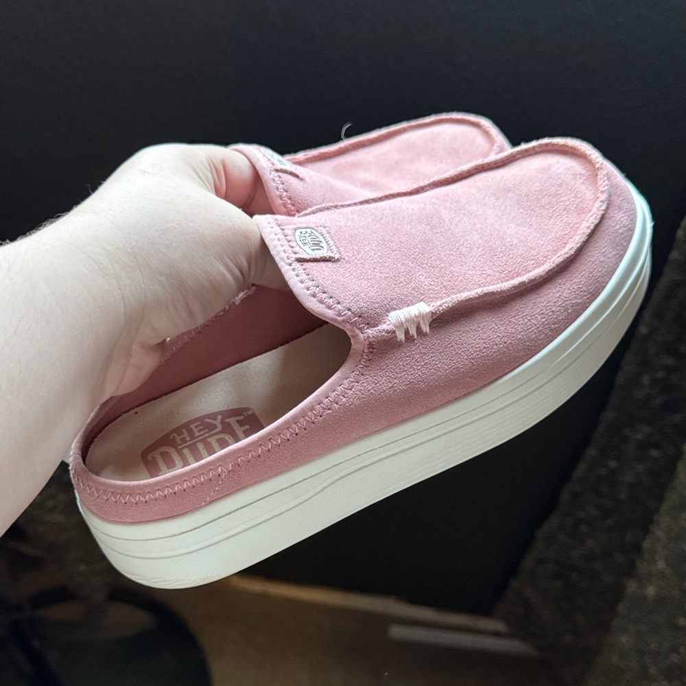 Hey Dude Blush Pink Slip-On Shoes